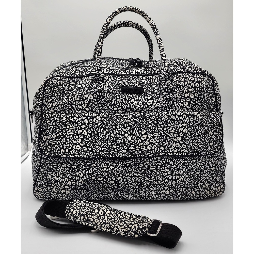 Vera Bradley Camocat Grand Traveler Duffel Bag Quilted Shoulder Strap Retired